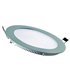 Downlight LED K redondo extraplano 18W Gris plata corte Ø205 mm 1440Lm IP20