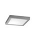 Plafón LED K cuadrado superficie 18W Gris plata 220x220mm 1440Lm IP20
