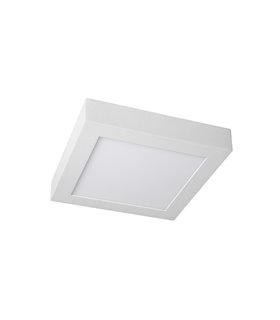 Plafón LED cuadrado superficie 18W 220x220mm 1600Lm IP20