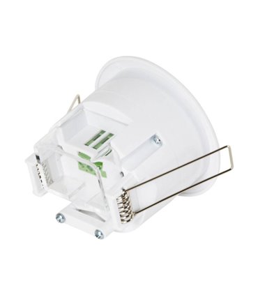 SEBSON® Detector de Movimiento Empotrable programable Alcance 9m / 160° LED Adecuado Interior Montaje en Pared Sensor de Infrarrojos 