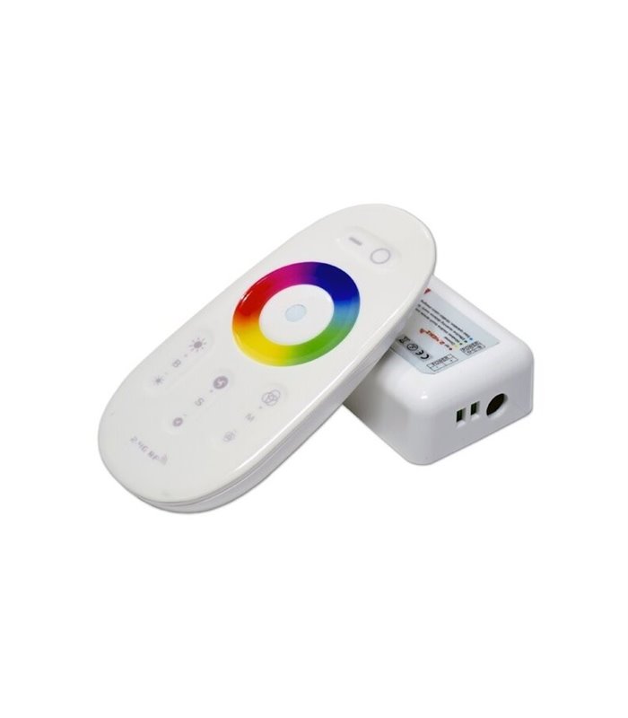 Controlador táctil LED RGB 12/24V, dimable con mando a distancia RF