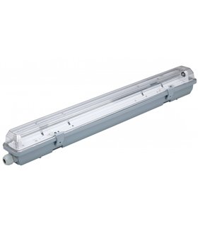 Pantalla estanca polivalente PC para un Tubo LED T8 150cm IP65