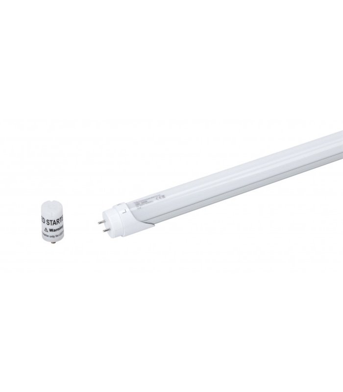 Tubo LED T8 rotatorio aluminio+PC 18W 120cm conexión 1 extremo 1800Lm