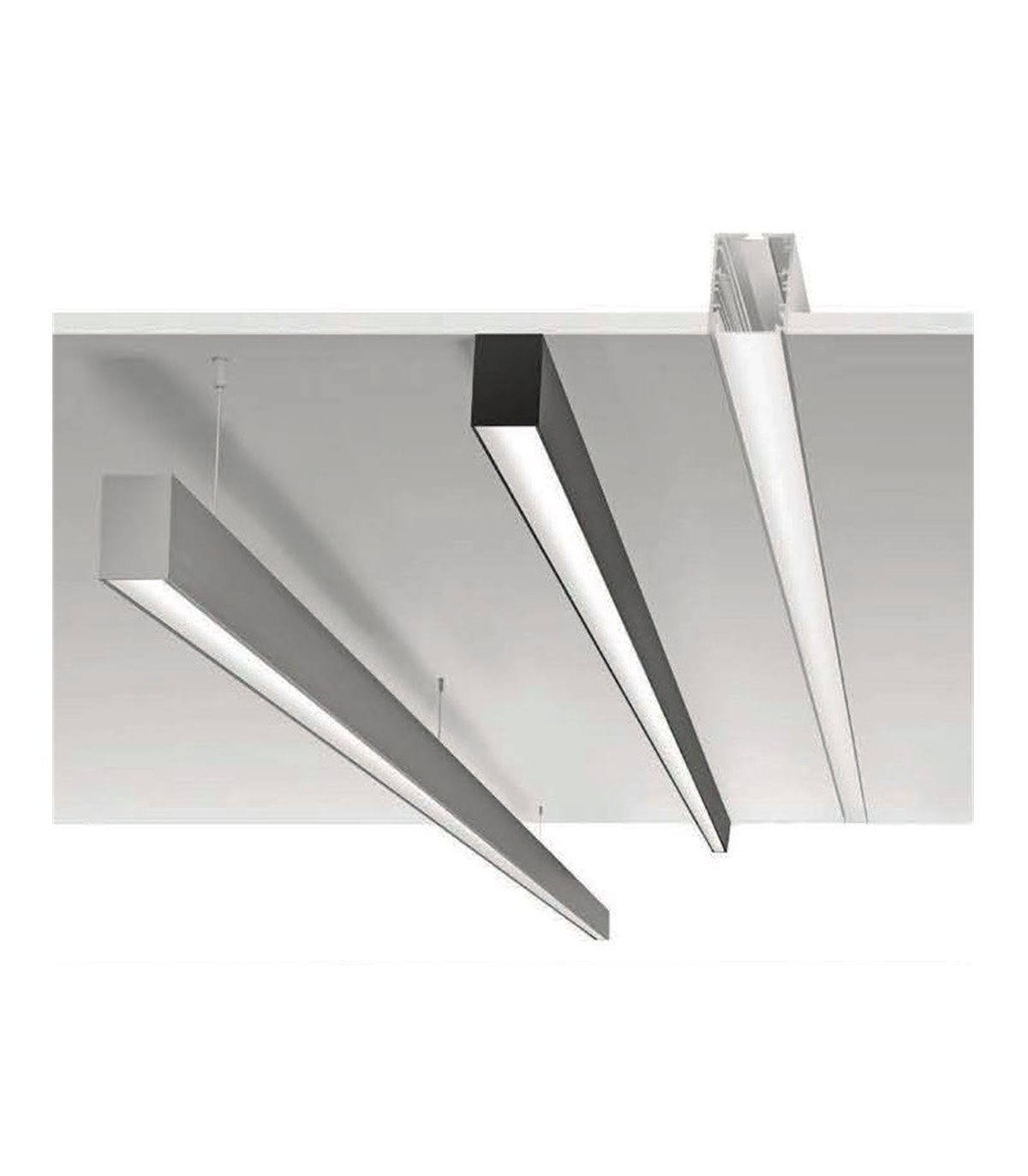 Luminaria lineal LED 40W 1410x65x50mm 6000Lm IP20