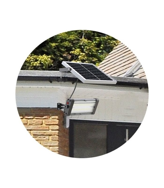 Proyector LED solar ILU650/10 chip OSRAM con mando a distancia 1000Lm IP65