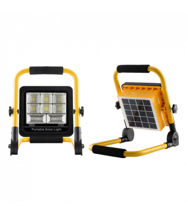 Foco LED Solar con Panel y Brazo 50W 6500K - MVC Equipamientos
