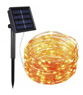 Guirnalda solar LED ILUTX Luz de hada 5 metros 150Lm IP65