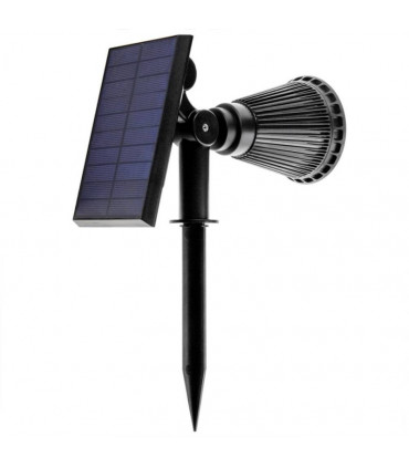 Foco proyector solar LED ASUNCIÓN con pincho de jardín 2W 200Lm IP65