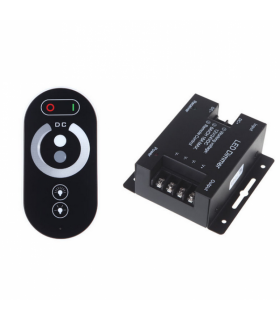 Controlador remoto con dimmer monocolor RF 12/24V