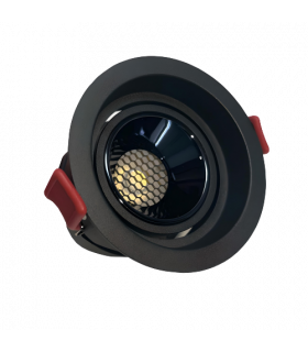 Downlight LED BARI M redondo 5W·8W·12W potencia seleccionable corte Ø75mm IP20