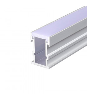 Perfil empotrable tira LED IP44 26x21mm - 2 metros