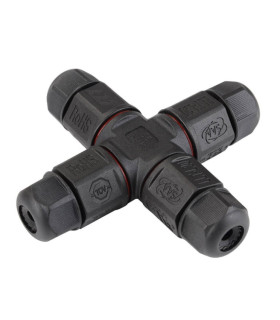 Conector estanco "X" IP68 3 hilos para luminarias de exterior