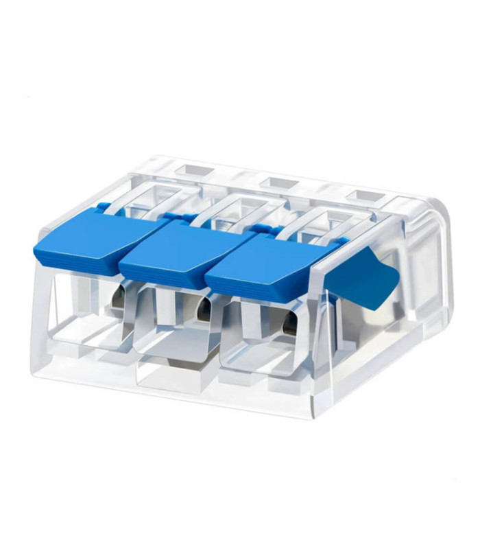 Conector rápido 3 entradas mismo polo IP20