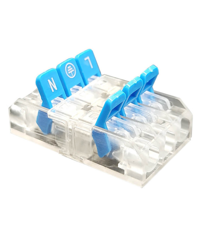 Conector rápido 3 entradas / 3 salidas 3 polos IP20