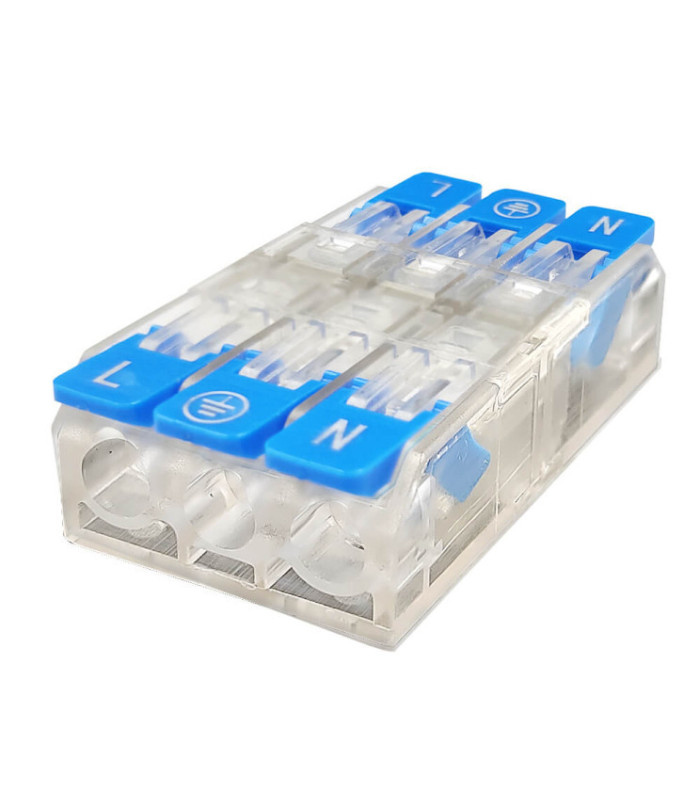 Conector rápido 3 entradas / 3 salidas 3 polos IP20