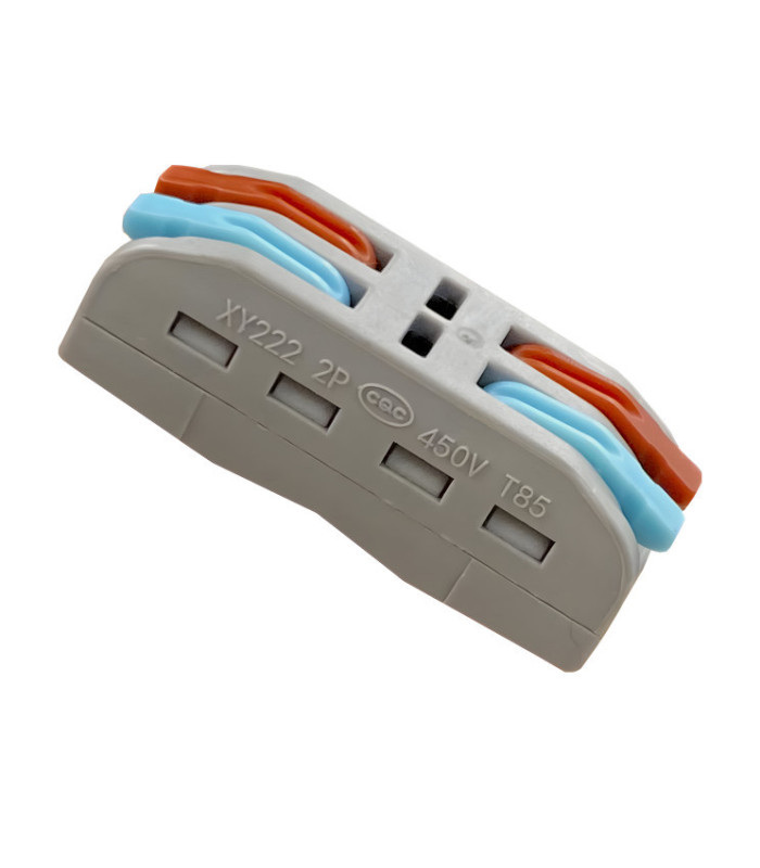 Conector rápido 2 entradas / 2 salidas 2 polos IP20