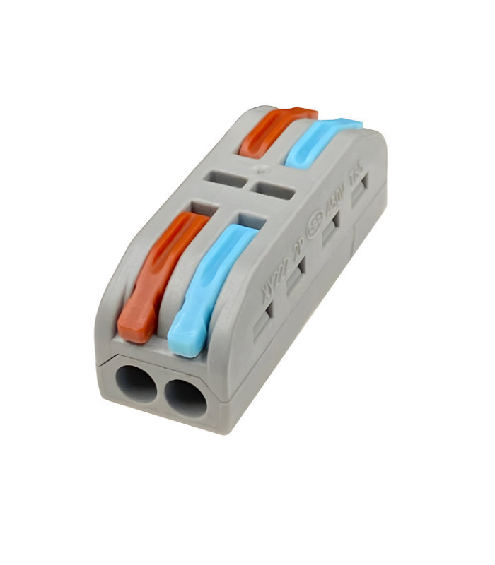 Conector rápido 2 entradas / 2 salidas 2 polos IP20