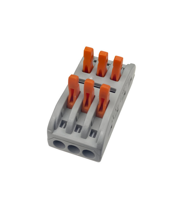 Conector rápido 3 entradas / 3 salidas 3 polos IP20
