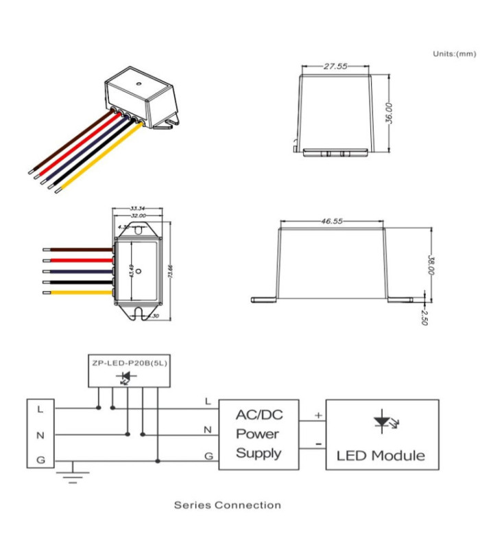 Protector sobretensiones 20KV IP67 en serie