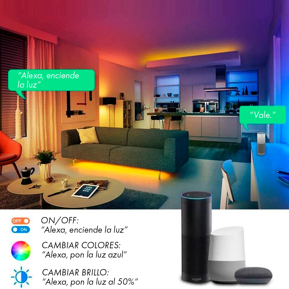 tira led smart wifi rgb cct