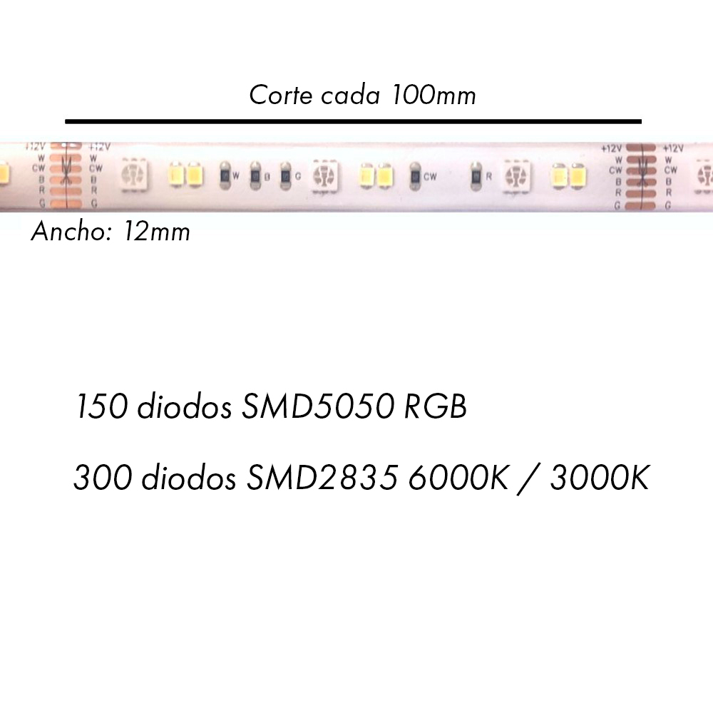 tira led smart wifi rgb cct